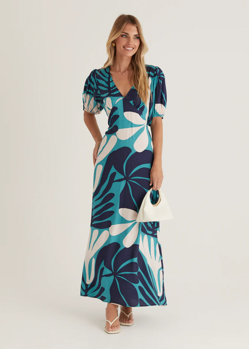 Tropez Maxi Dress - Mystic - Honorern