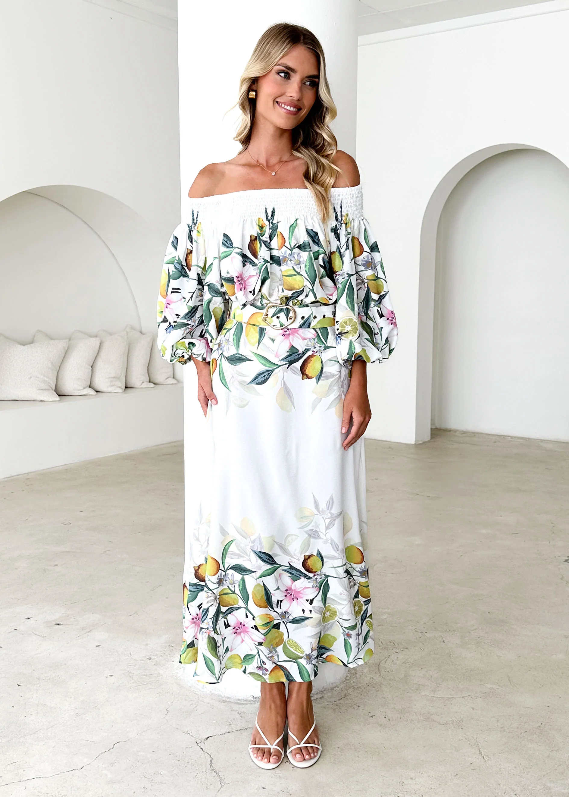 Averie Maxi Skirt - Limoncello - Honorern