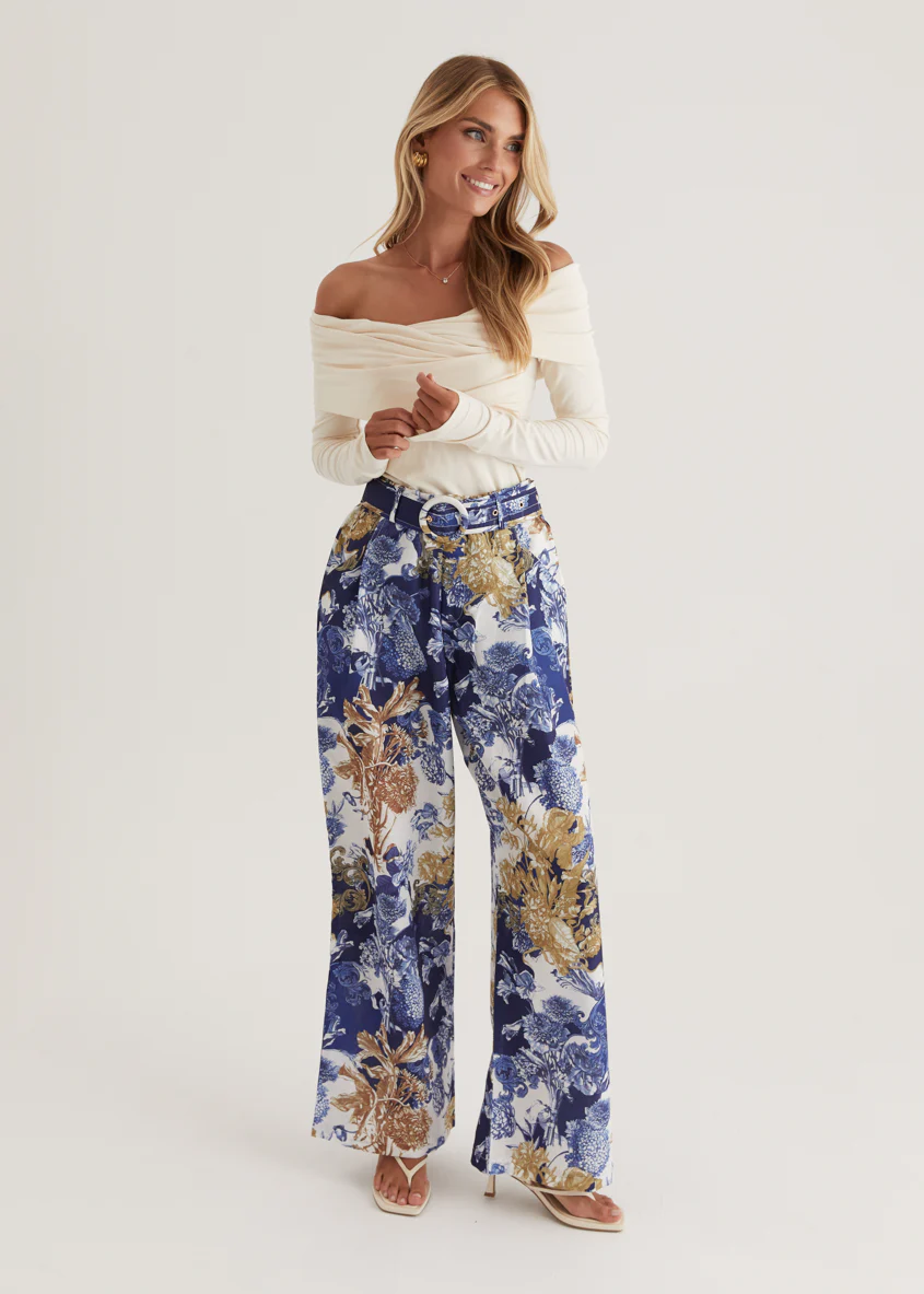 Tethroe Pants - Navy Chateau - Honorern