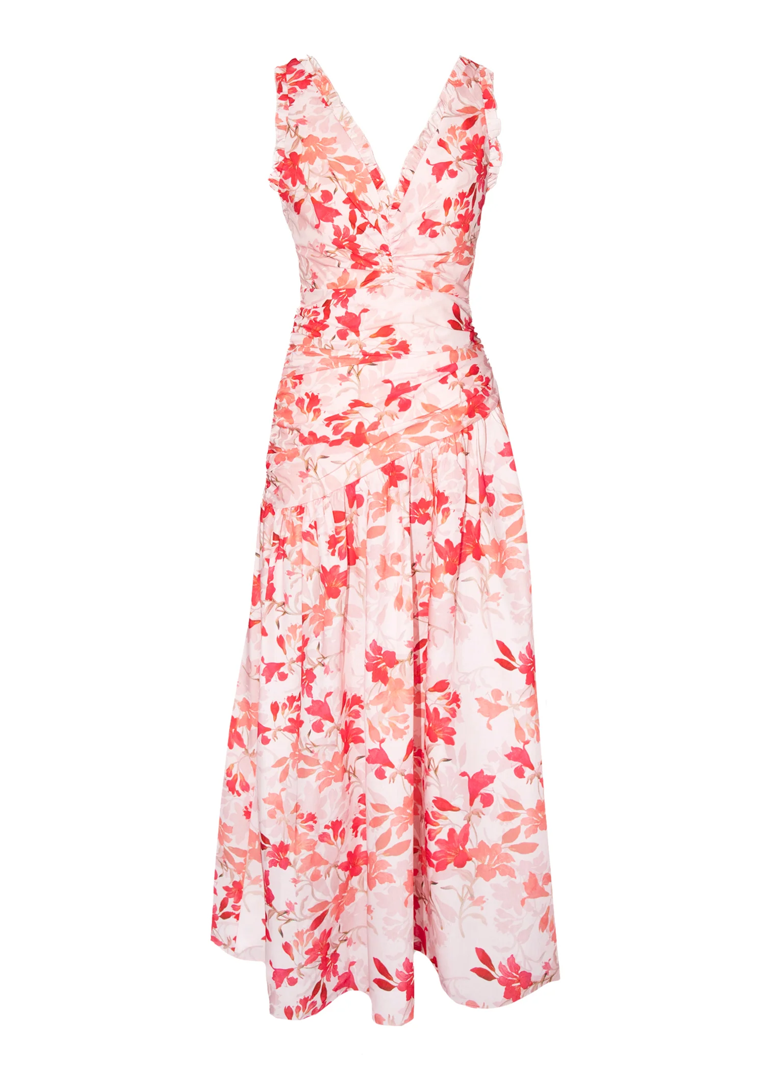Venitian Maxi Dress - Pink Floral - Honorern