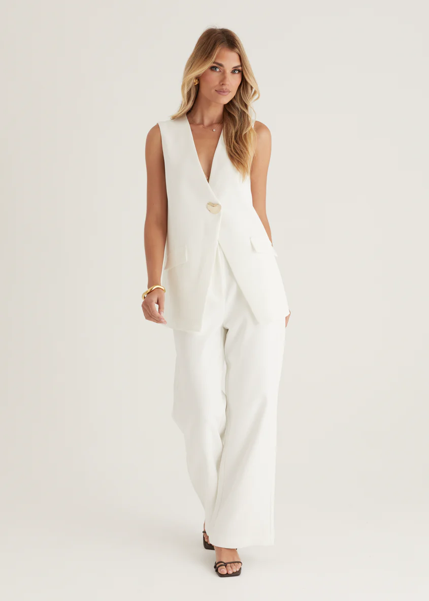 Chanelle Pants - Off White - Honorern