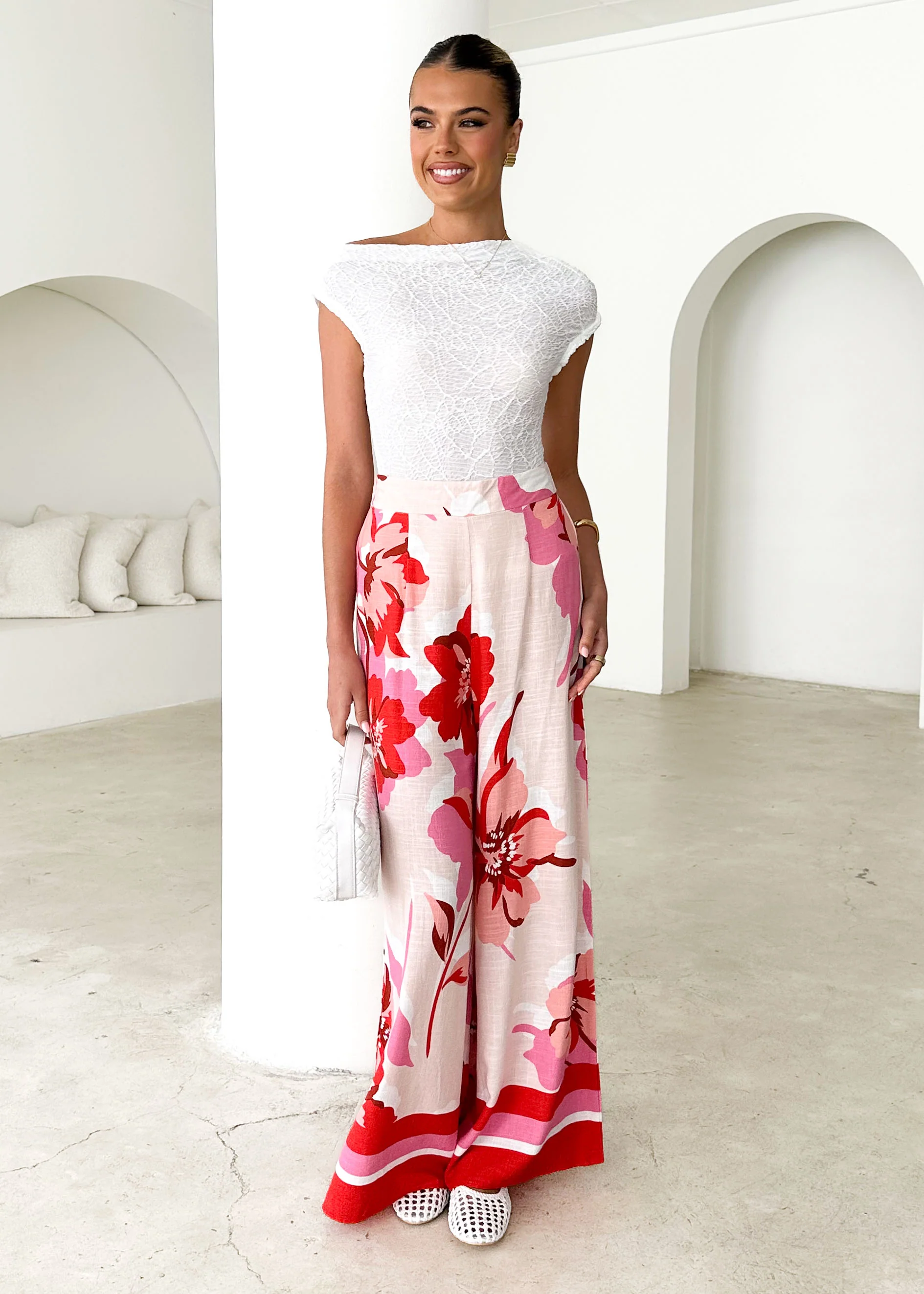 Kristen Pants - Red Rosabel - Honorern