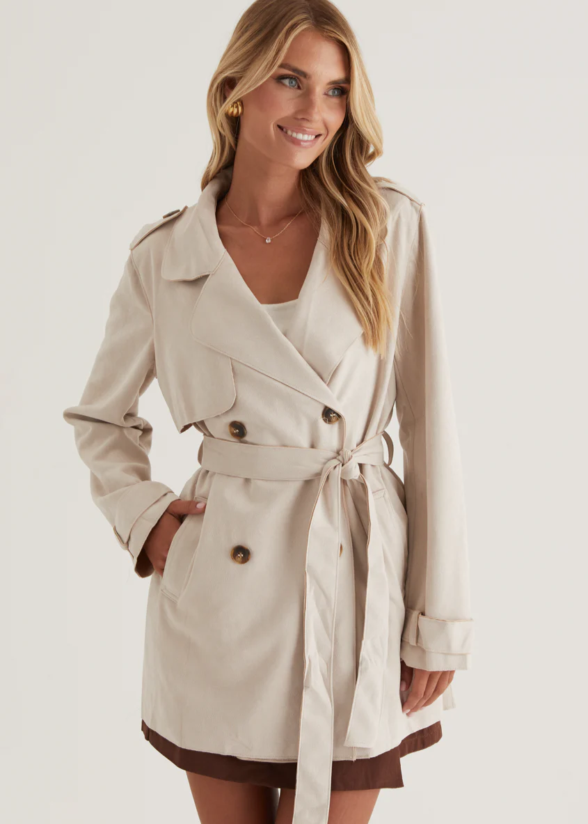 Lexington Suede Jacket - Ecru - Honorern