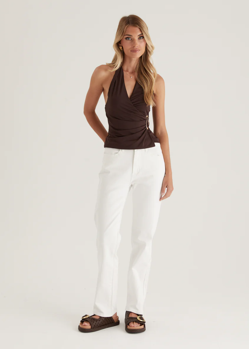 Isobel Stretch Jeans - Off White - Honorern