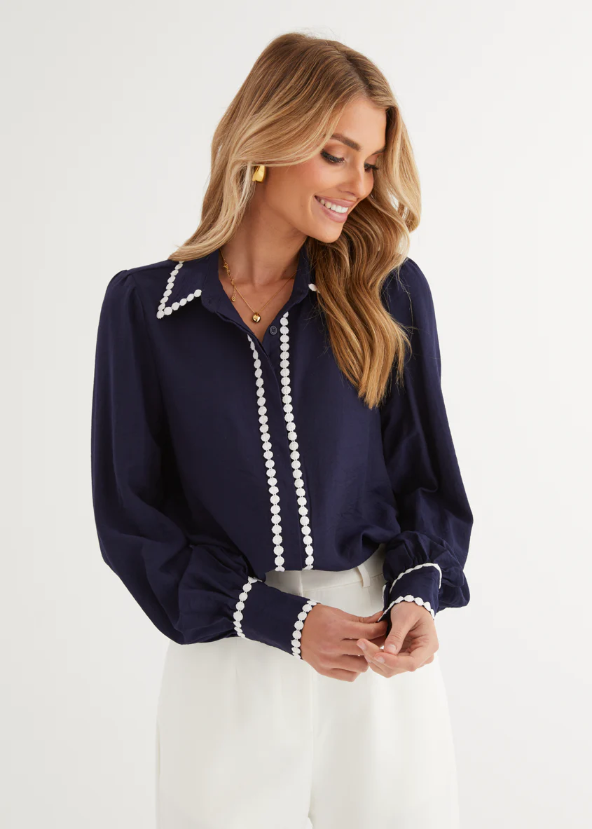 Sariyah Shirt - Navy - Honorern