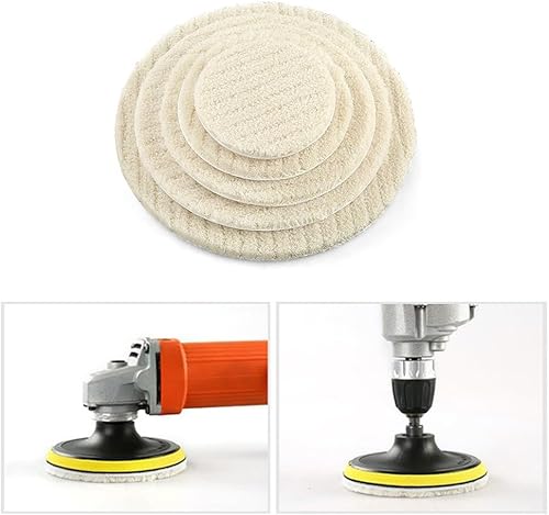Tampone di lucidatura in lana di precisione per automobili, prodotti in legno e marmo (180 mm) - Honorern
