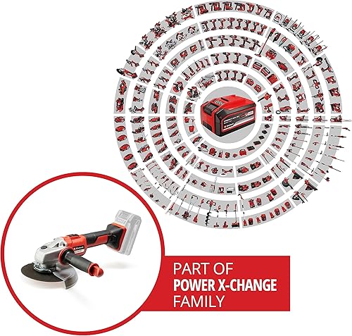 Einhell Smerigliatrice angolare a batteria AXXIO 18/150 Power X-Change (18 V, 150 mm diametro disco, 40 mm profondità taglio, Brushless, soft start, con disco, senza batteria) - Honorern
